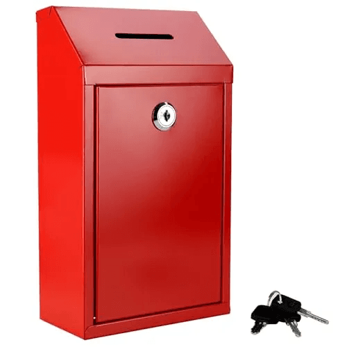 Locked Ballot Box - industrial fabrication view 1