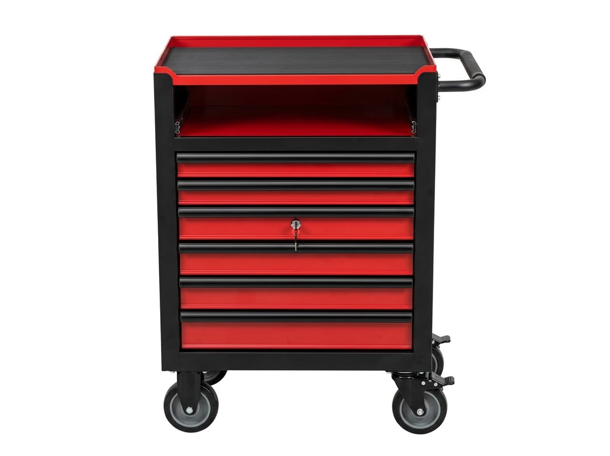 Tool Service Cart - industrial fabrication view 1